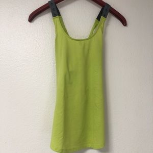 Lime green yoga top